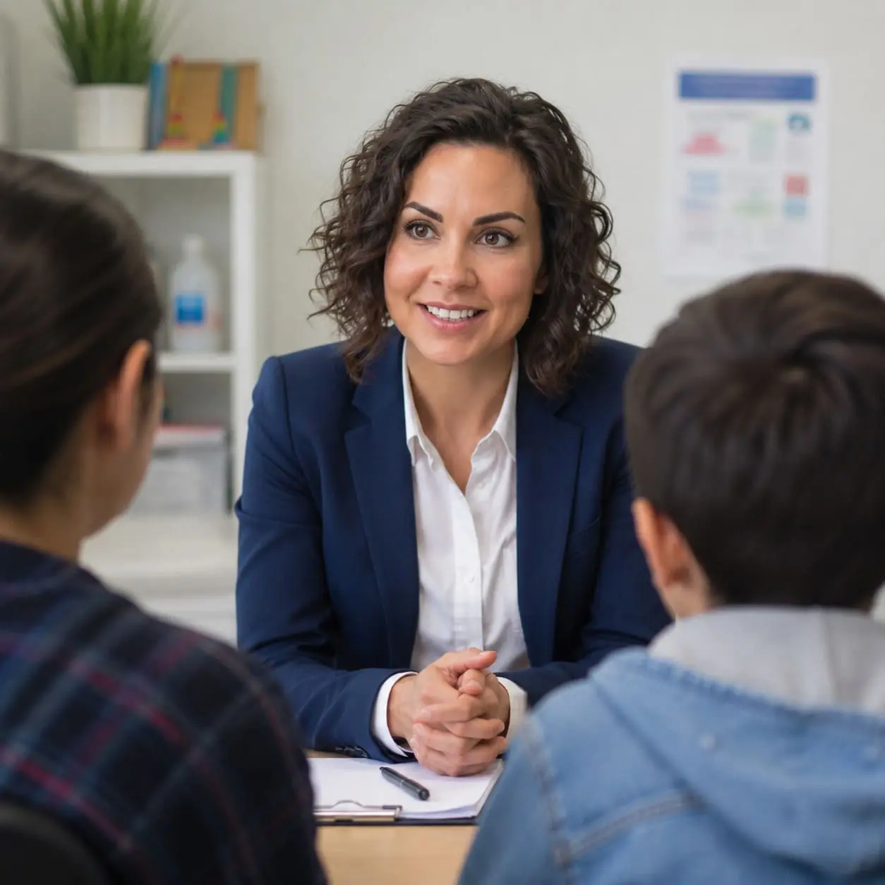 Miss Jana Torres-Grau speaking with a patient during a paediatric plastic surgery consultation