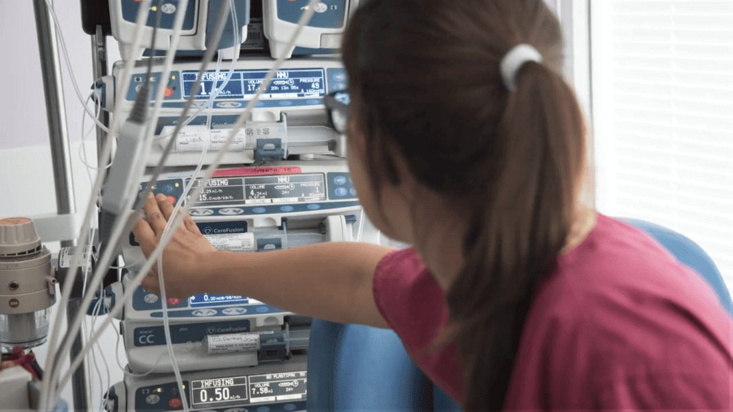 A young person receiving specialist care at Evelina London Children's Hospital.