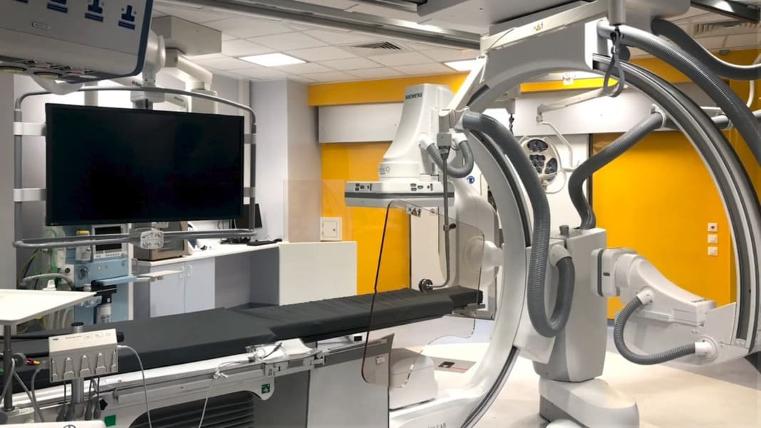 Advanced imaging suite at Evelina London Children's Hospital.