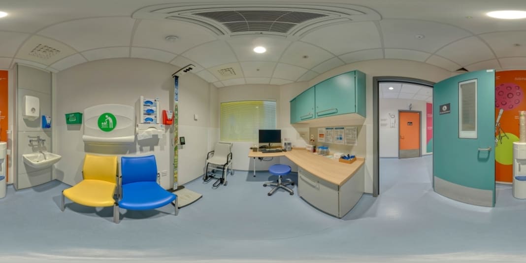 Assessment room at Evelina London Children's Hospital.