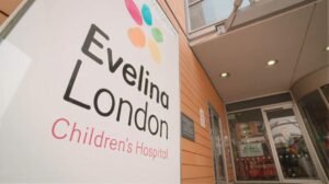 Main entrance to Evelina London Children's Hospital.